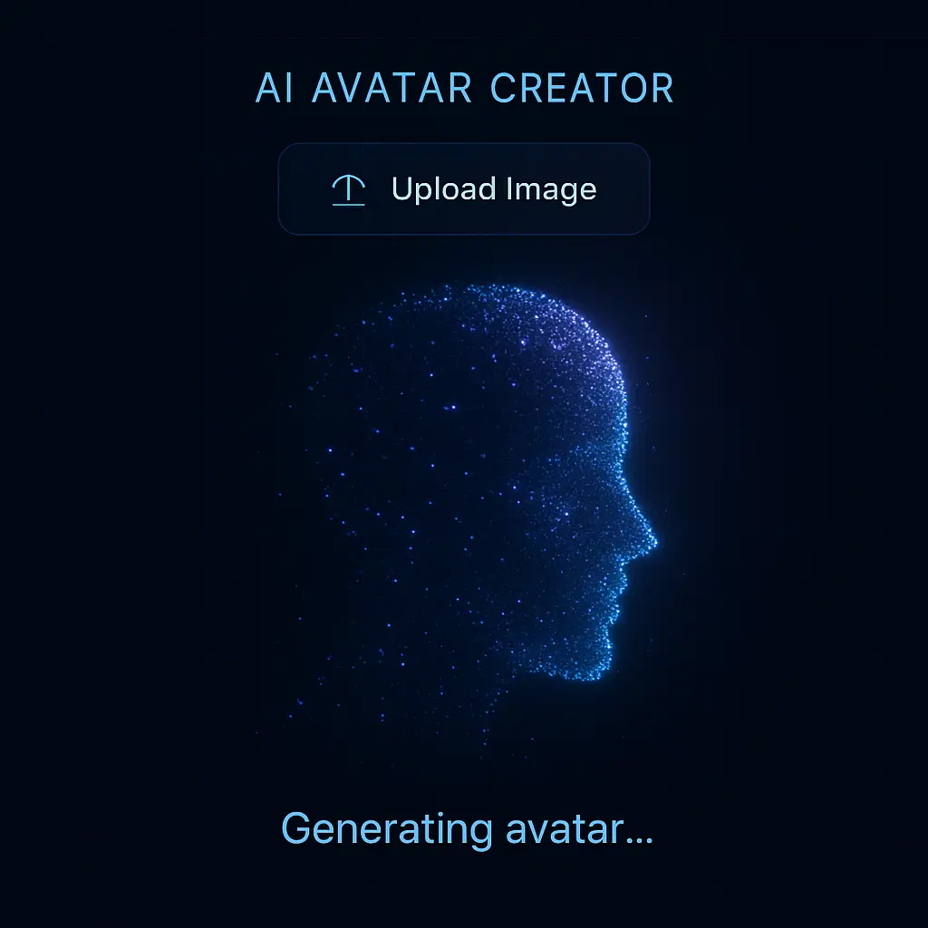 Upload photo or video to create AI avatar