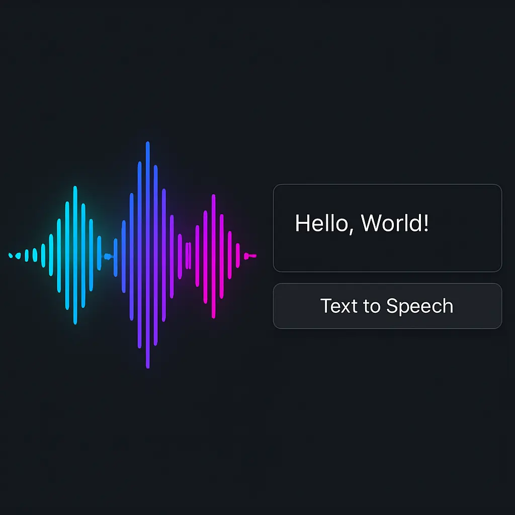 Generate audio for AI avatar using TTS